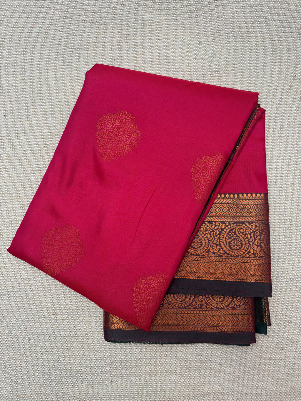 Elegant Rani Pink Pattu Saree with Zari Design