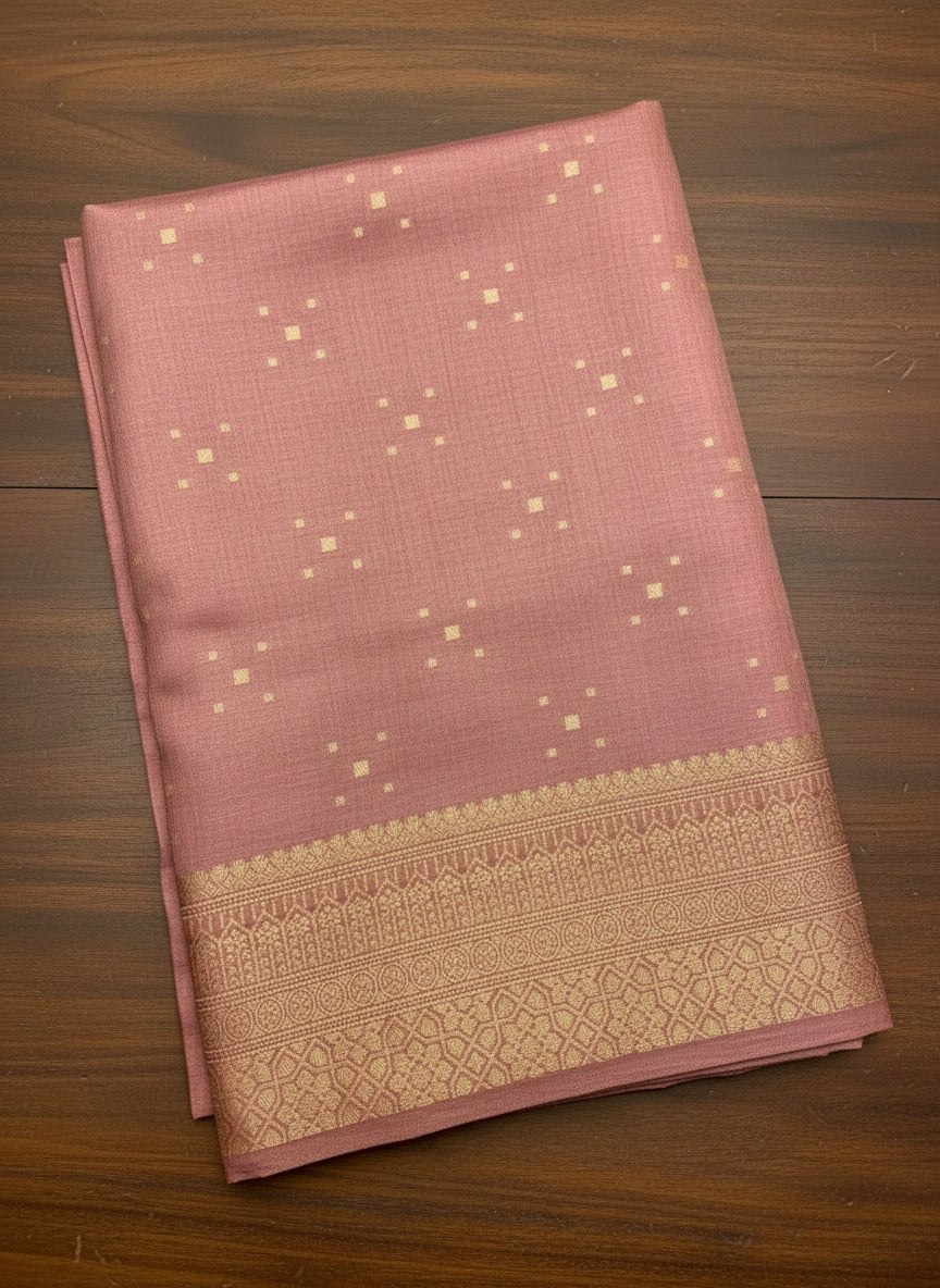 Beige Handloom Saree with Rich Golden Zari Design