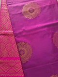 Royal Purple & Magenta Traditional Saree with Gold Zari Butta Design | Festive, Wedding & Party Wear Saree