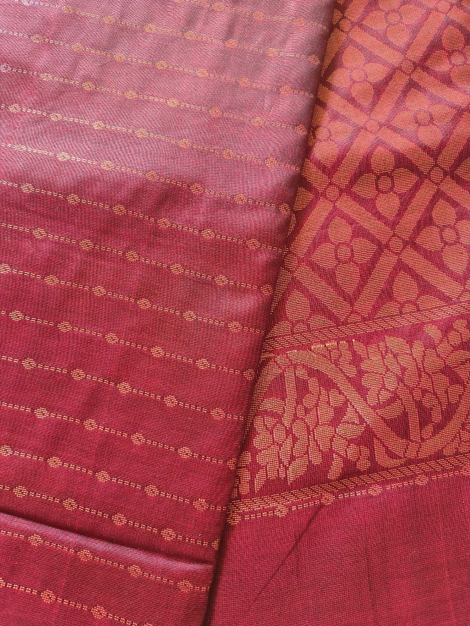 Elegant Brown Soft Silk Borderless Saree