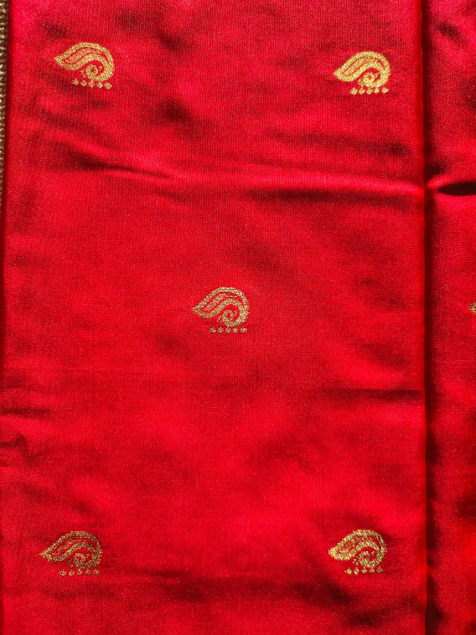 Elegant Red and Brown Soft Silk Saree