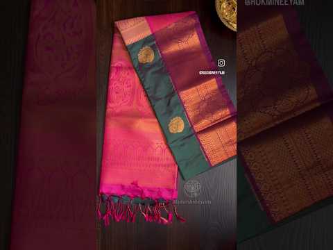 Exquisite Dark Green Pattu Saree with Rani Pink Zari Pallu