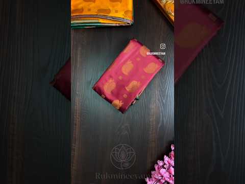 Maroon Pattu Saree with Green Zari Design